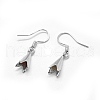 Brass Earrings Hook Findings KK-L184-28P-2