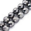 Synthetic Terahertz Stone Beads Strands G-P571-H01-01-1