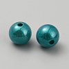 Matte Spray Painted Acrylic Beads OACR-TAC0001-13J-2