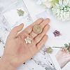 SUPERFINDINGS 4Pcs Natural Mixed Stone Pendants FIND-FH0005-70-4