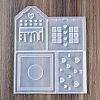 Patchwork House Christmas DIY Pendant Decoration Silicone Molds DIY-M057-01C-2