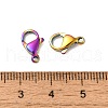 Ion Plating(IP) 304 Stainless Steel Lobster Claw Clasps STAS-AB15-M-3