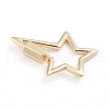 Brass Screw Carabiner Lock Charms X-ZIRC-I041-02G-2