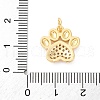 Brass Micro Pave Cubic Zirconia Charms KK-S510-15G-3