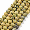 Natural Verdite Stone Beads Strands G-C242-03D-1