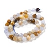 Natural Blue Chalcedony Beads Strands G-NH0021-A11-01-3