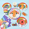 Rainbow Theme Birthday Party Decoration Sets ST-CJ0030-01-6