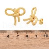 Rack Plating Brass Bowknot Stud Earrings for Women EJEW-F308-02G-2