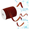 HOBBIESAY 1 Roll Single Face Velvet Ribbon SRIB-HY0001-08B-5