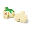 10Pcs Acrylic Enamel Beads OACR-H048-01A-01-2
