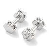 Brass Micro Pave Clear Cubic Zirconia Pendants KK-M102-46P-2