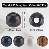 Gorgecraft 400Pcs 4 Styles  Natural Wood Beads WOOD-GF0002-15B-2