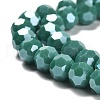 Electroplate Opaque Glass Beads Strands EGLA-A035-P8mm-A21-3