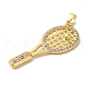 Brass Micro Pave Cubic ZircBrass Micro Pave Cubic Zirconia Pendants KK-S391-08G-02-2