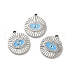 304 Stainless Steel Enamel Pendants STAS-Q001-29P-1