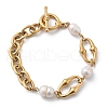 Stainless Steel Cable Chains Link Bracelets BJEW-F485-02G-4