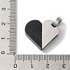 304 Stainless Steel Pendants STAS-Z075-35EB-4