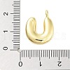 Rack Plating Brass Balloon Letter Pendants KK-C050-01G-U-3