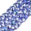 Electroplate Glass Beads Strands EGLA-S176-08B-3