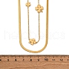 304 Stainless Steel Double Layer Link Chain Necklaces NJEW-R026-01G-02-5