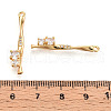Brass Micro Pave Cubic Zirconia Pendants KK-N261-119B-G-3