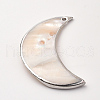 Plated Freshwater Shell Big Pendants SHEL-S269-16-2