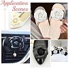 CHGCRAFT 4Pcs 2 Colors PU Leather Artificial Flower Ornament Accesories FIND-CA0004-81-6