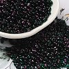 Spray Painted Glass Seed Beads SEED-F005-10A-03-1