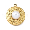 Plastic Pearl Pendants STAS-Q360-03I-G-1