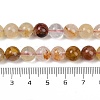 Natural Ferruginous Quartz Beads Strands G-U026-A08-8mm-5