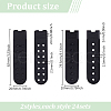 DELORIGIN 48 Sets 2 Styles Plastic Cap Snap Buckle Replacement Repair Strap with 7 Holes FIND-DR0001-43A-2