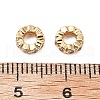 Brass Micro Pave Cubic Zirconia Beads KK-A259-04G-3