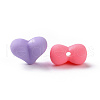 Rubberized Style Acrylic Beads SACR-P018-08M-3