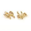 Brass Micro Pave Cubic Zirconia Charms ZIRC-L096-07G-2
