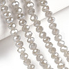 Electroplate Glass Beads Strands EGLA-A034-J8mm-A15-4