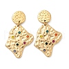 304 Stainless Steel Stud Earrings EJEW-S265-01G-4
