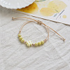 Clover Ceramic Beads Braided Bead Bracelets FS-WGDB922-01-1