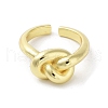 Brass Open Cuff Rings for Women RJEW-A035-05G-2