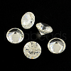 Diamond Shaped Cubic Zirconia Pointed Back Cabochons ZIRC-R004-18mm-01-1