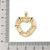 Brass Micro Pave Cubic Zirconia Pendants KK-U047-22GP-3