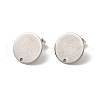 Non-Tarnish 201 Stainless Steel Stud Earring Findings STAS-D244-25P-C-1