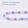 GOMAKERER 1 Strand Natural Aquamarine & Rose Quartz & Amethyst Beads Strands G-GO0001-52-3