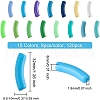 SUPERFINDINGS 120Pcs 15 Style Opaque Acrylic Beads MACR-FH0001-13-2