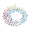 Transparent Painted Glass Beads Strands X1-DGLA-A034-T6mm-A15-5