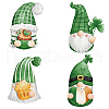 8Pcs 4 Styles Saint Patrick's Day Self Adhesive Waterproof PVC Stickers DIY-WH0311-040-1