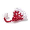 Seed Beads Beaded Charms PALLOY-JF02904-4