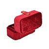 Mini Rectangle Velvet Ring Storage Boxes with Snap Buttons CON-Z009-02E-3