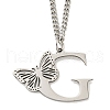 201 Stainless Steel Necklaces NJEW-Q336-01G-P-1