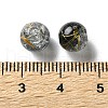 Transparent Crackle Acrylic Beads DACR-D300-01D-8mm-3