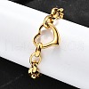 304 Stainless Steel Charm Bracelets BJEW-Q050-02G-5